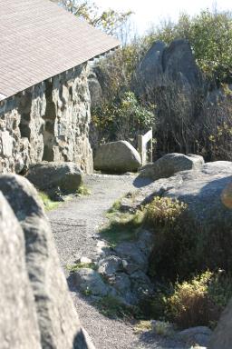 Path past the mini-fort at the top of the Peaks of Otter