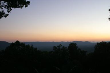 Sunset on the Blue Ridge Mountains