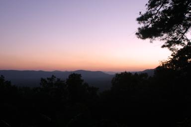 Sunset on the Blue Ridge Mountains