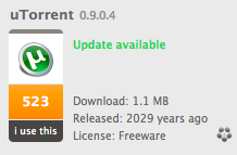 uTorrent released before Christ was born