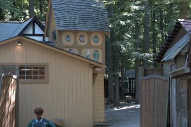 Behind the scenes: There are secret passages hidden all over so workers and security can quickly cross the fairgrounds.