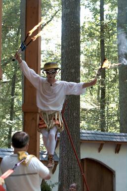 Oh, and have people holding the tightrope.