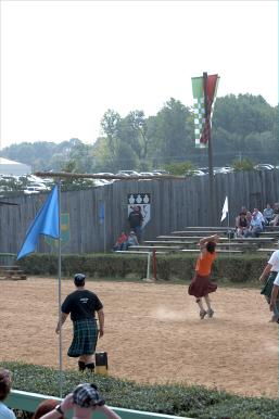 Caber Tossing: a.k.a. flipping a telephone pole