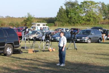 Alan Garies directing traffic