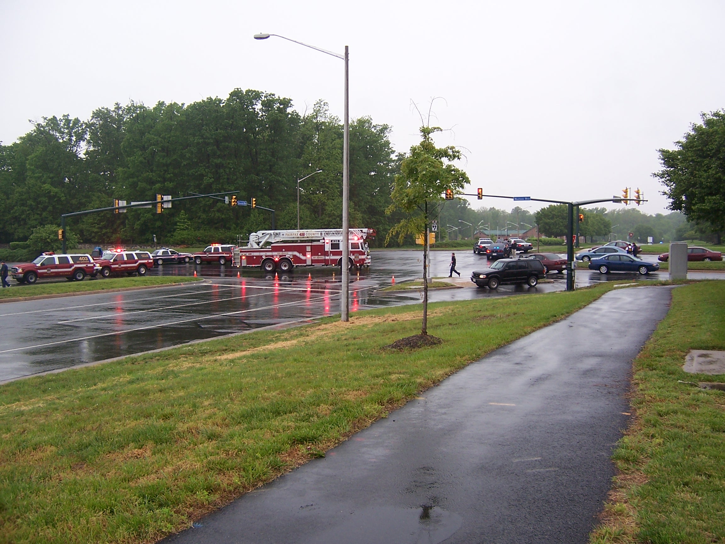 Chantilly Police Shooting: Police Station